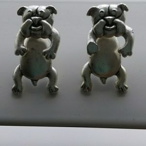 Pair of Bulldog earrings